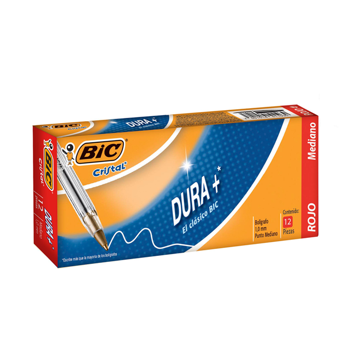 Bolígrafo Bic Dura+ 1.0 Caja 12 uds