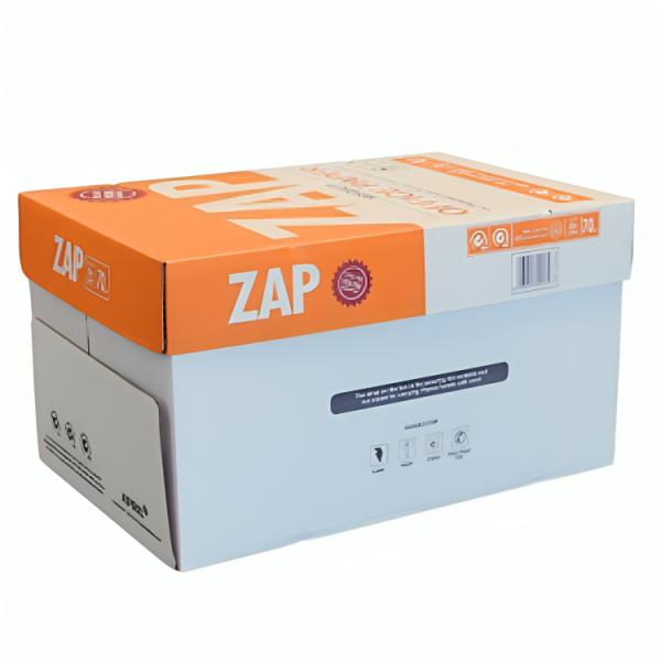 PAPEL RESMA ZAP BLANCURA 97% 8.5 X 11 CAJA 10 UNIDADES CON 500 HOJAS