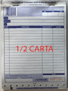 FACTURA MYA 1 /2 DUPLICADA