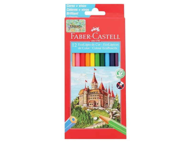 Lapiz Color Faber Hexag Caj 12 Colores