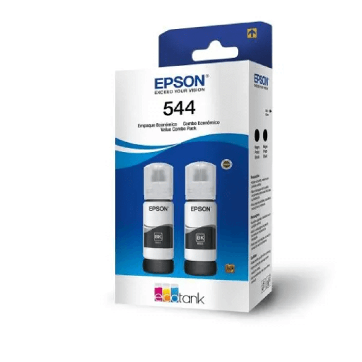 Paquete con 2 botellas de tinta negra Epson T544120