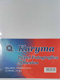 PAPEL FOTOGRAFICO ADHESIVO 25 HOJAS