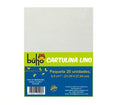 Cartulina Lino Carta Paquete 25 Unidades Marca Buho