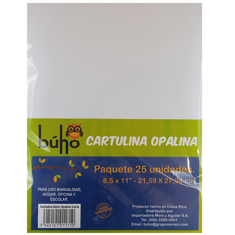 OPALINA BLANCA BÚHO 25 UNIDADES