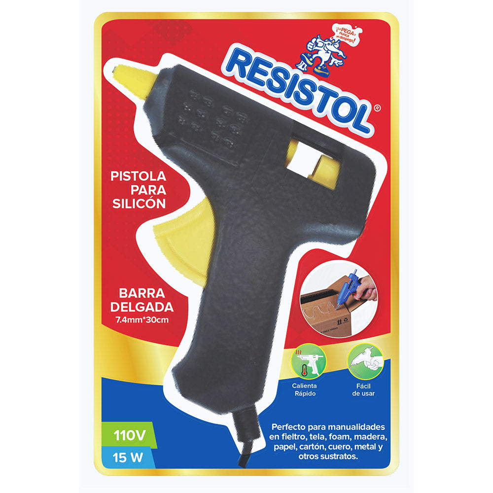 PISTOLA RESISTOL PARA SILICÓN PEQUEÑA (15W)